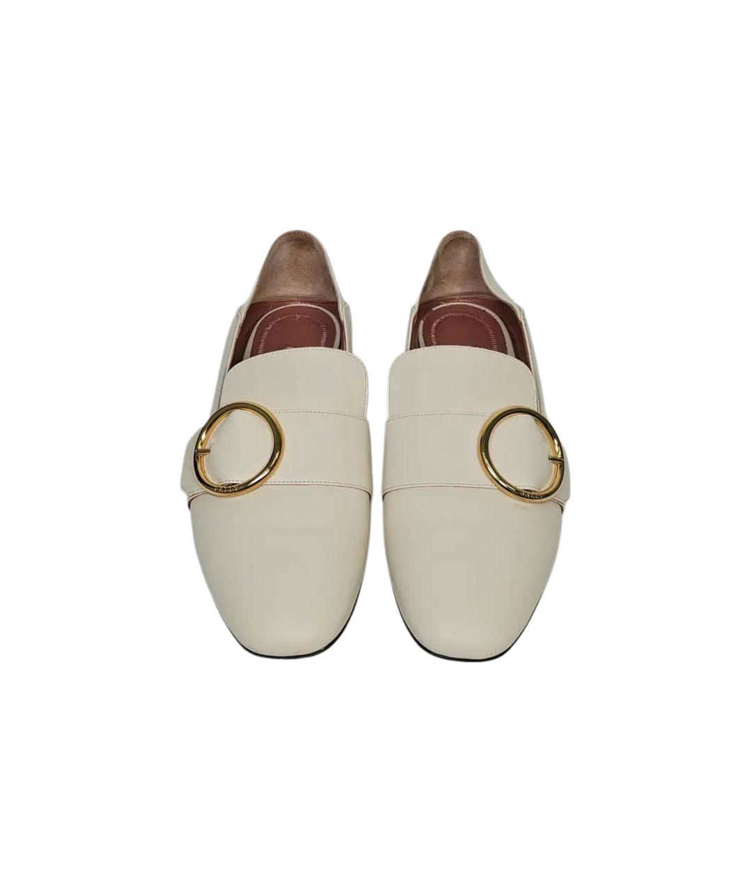 BALLY Белые кожаные лоферы, фото 2
