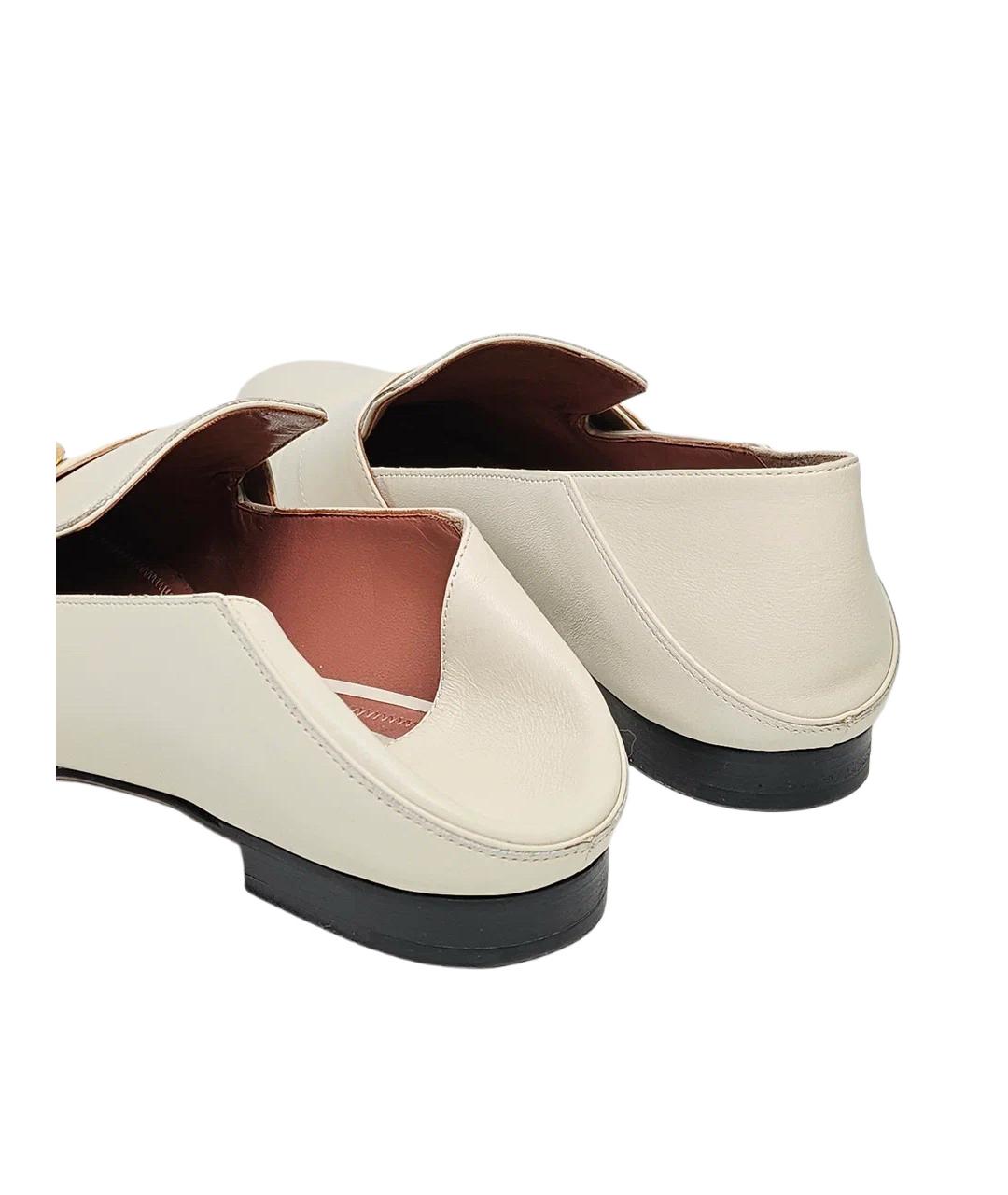 BALLY Белые кожаные лоферы, фото 6