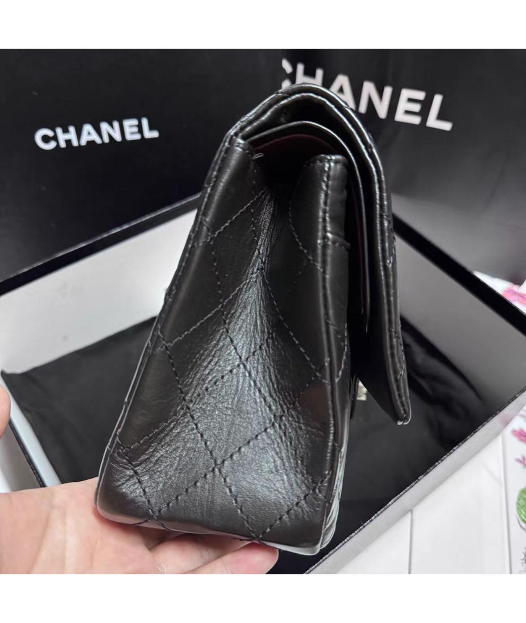 CHANEL Черная кожаная сумка через плечо, фото 3