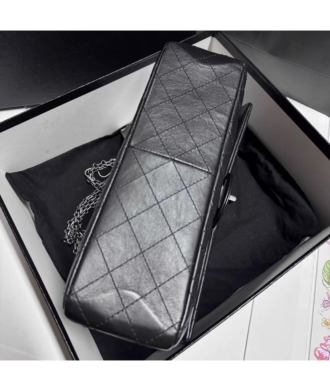 CHANEL Черная кожаная сумка через плечо, фото 6