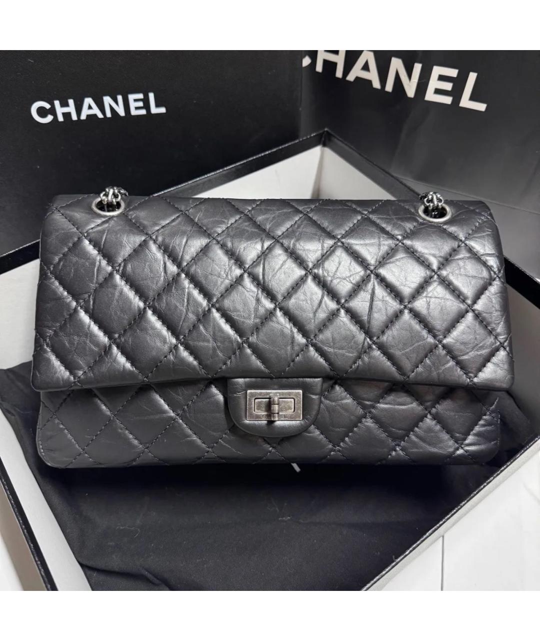 CHANEL Черная кожаная сумка через плечо, фото 9