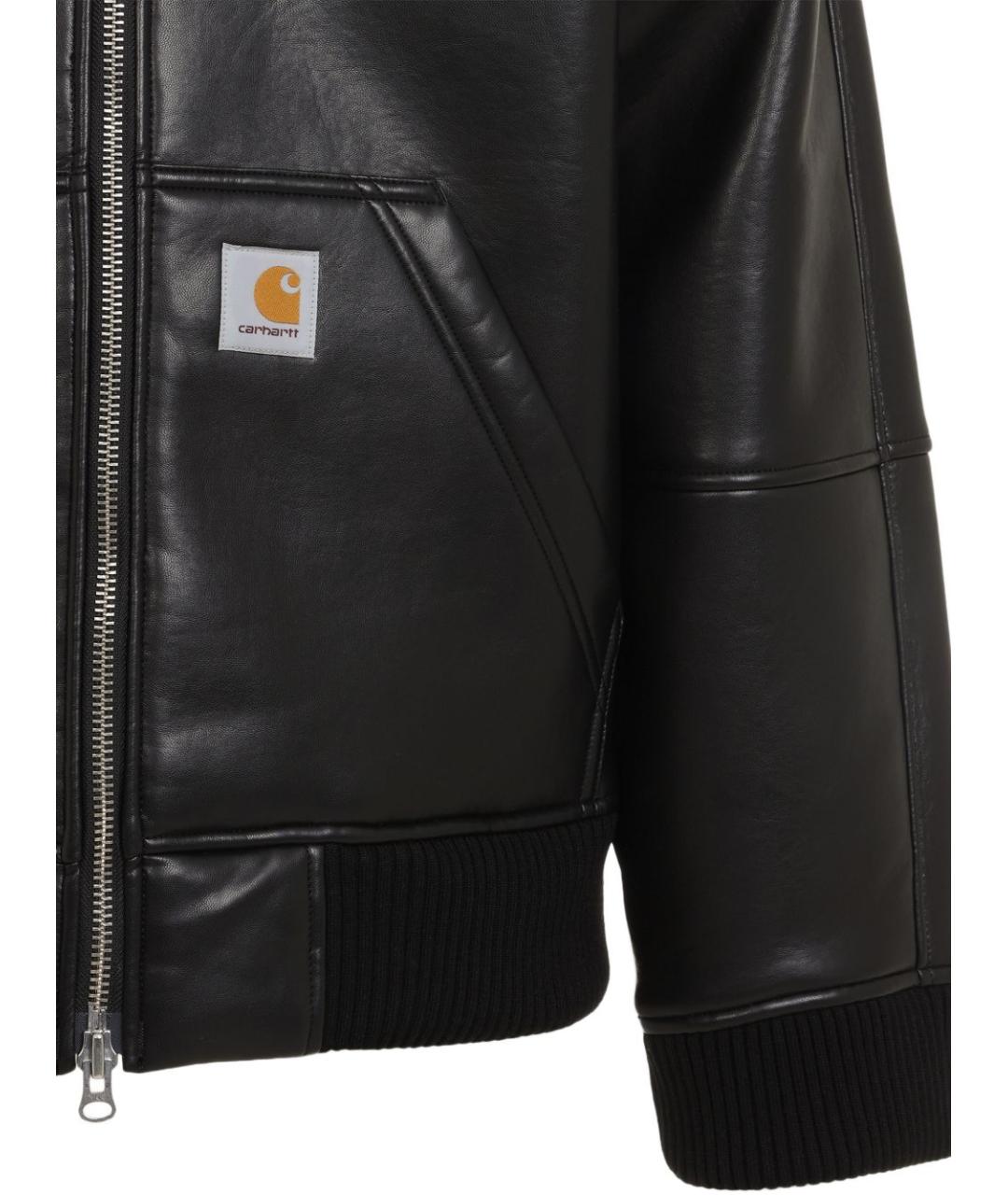 CARHARTT WIP Черная полиуретановая куртка, фото 4