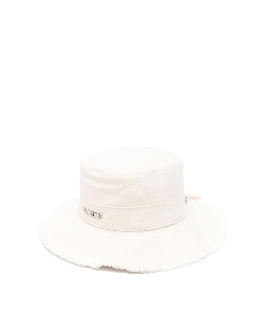 JACQUEMUS Белая хлопковая панама, фото 1