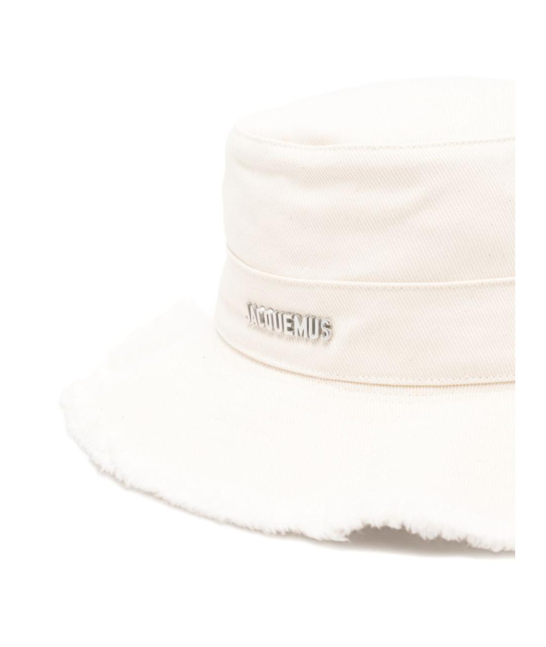 JACQUEMUS Белая хлопковая панама, фото 2