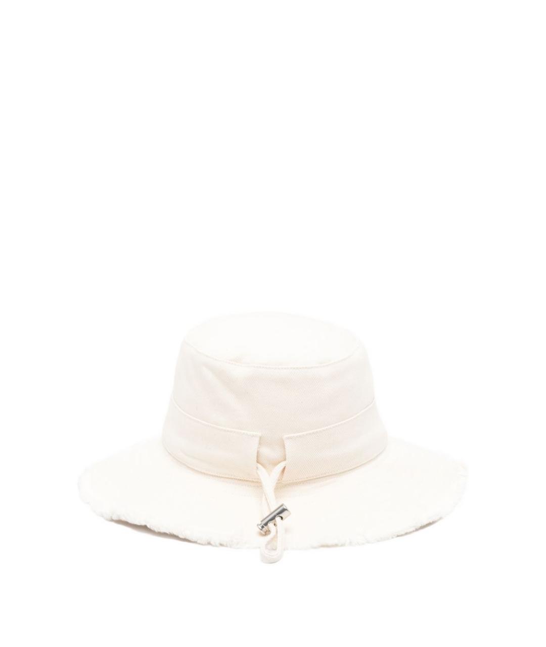 JACQUEMUS Белая хлопковая панама, фото 3