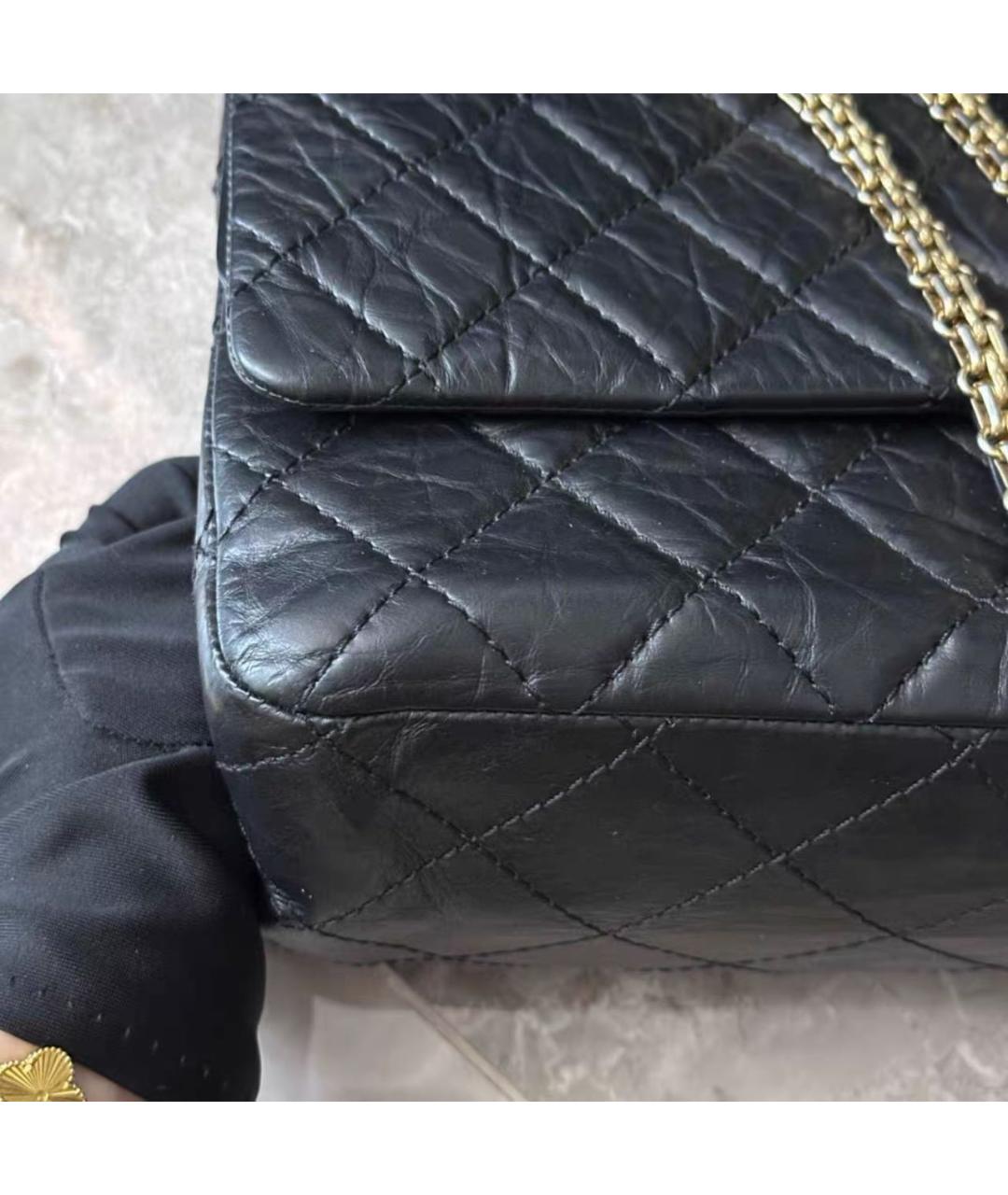 CHANEL Черная кожаная сумка через плечо, фото 4