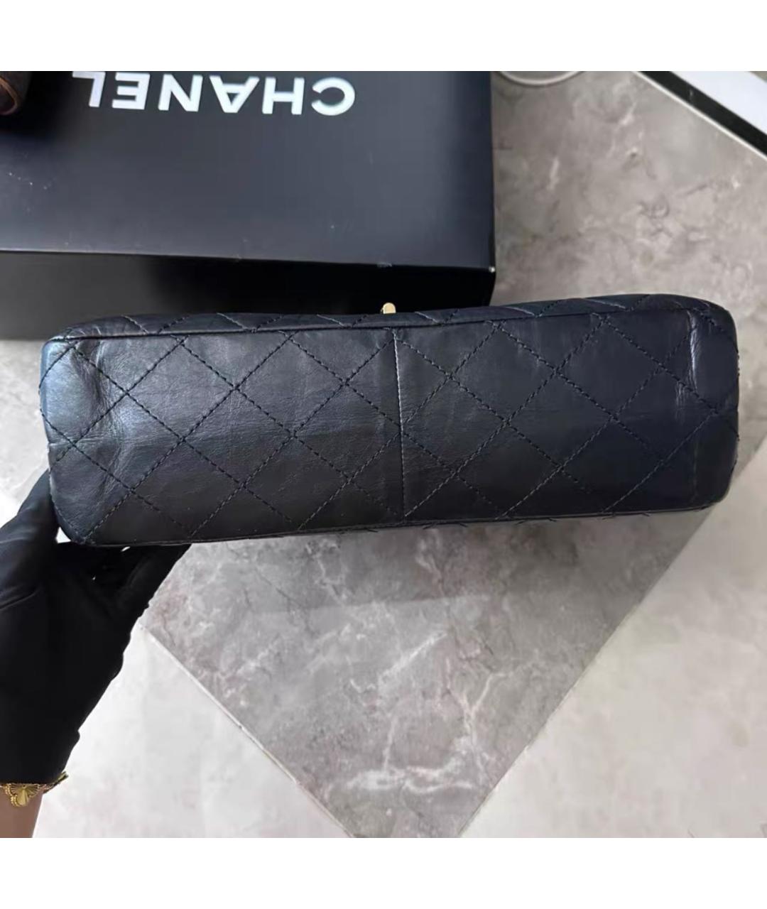 CHANEL Черная кожаная сумка через плечо, фото 7