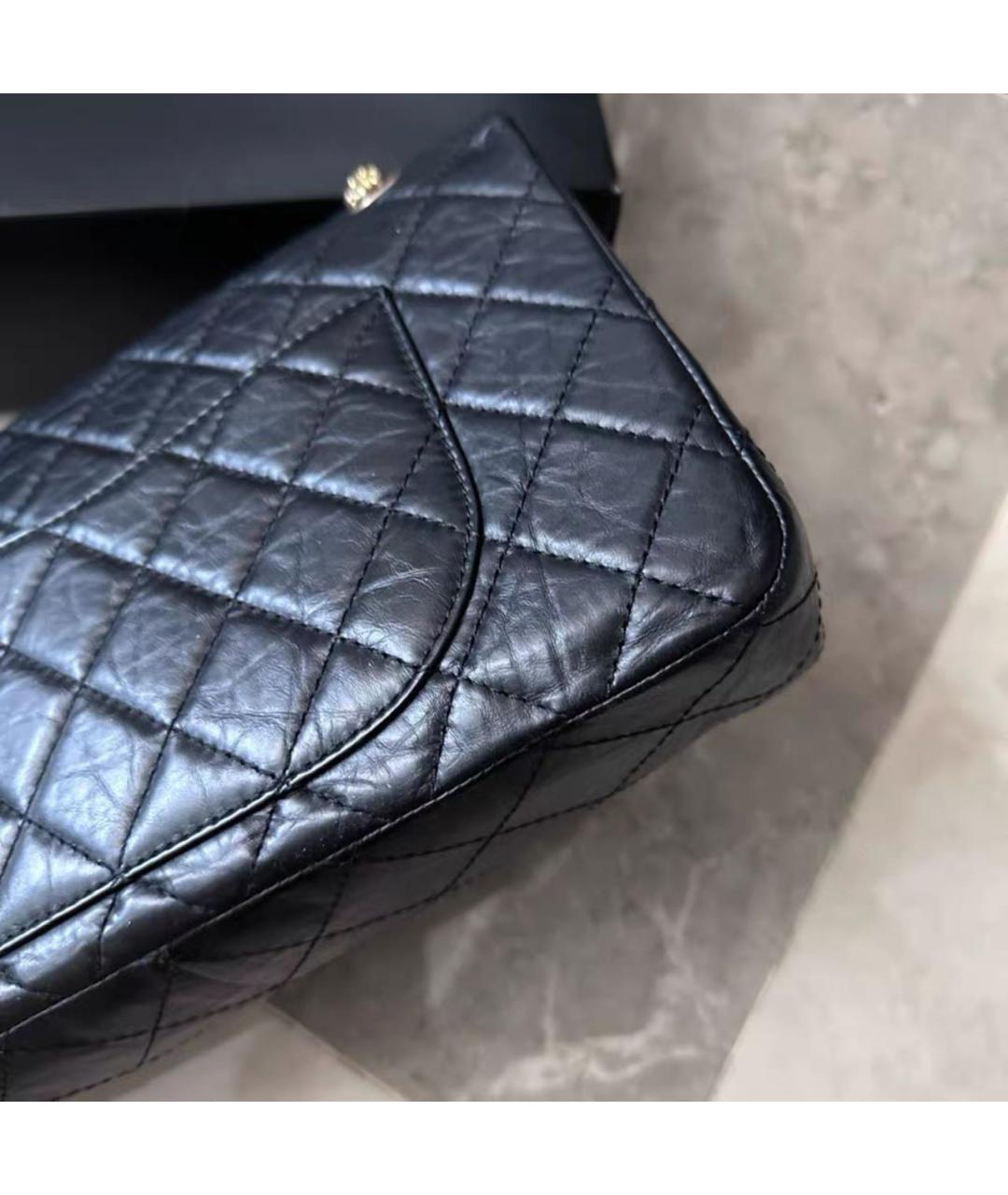 CHANEL Черная кожаная сумка через плечо, фото 8