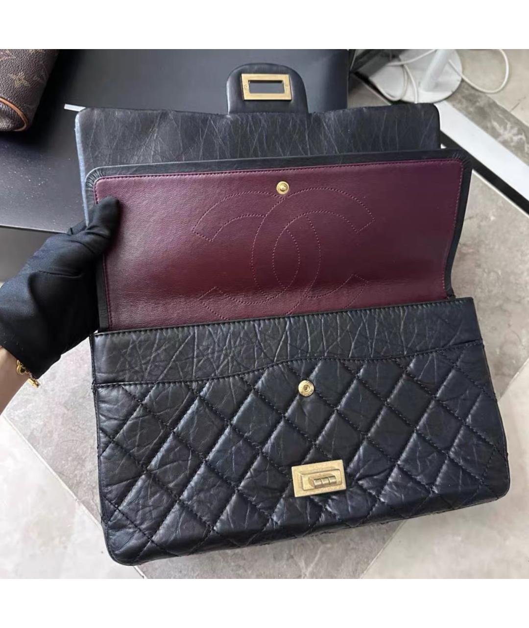 CHANEL Черная кожаная сумка через плечо, фото 6