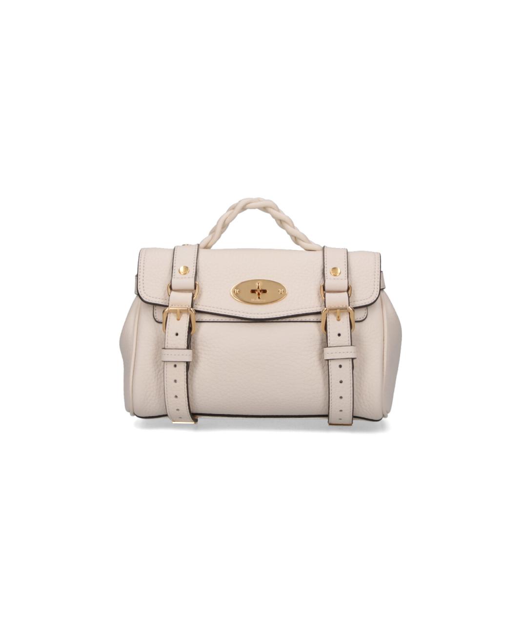 MULBERRY Белая кожаная сумка тоут, фото 1