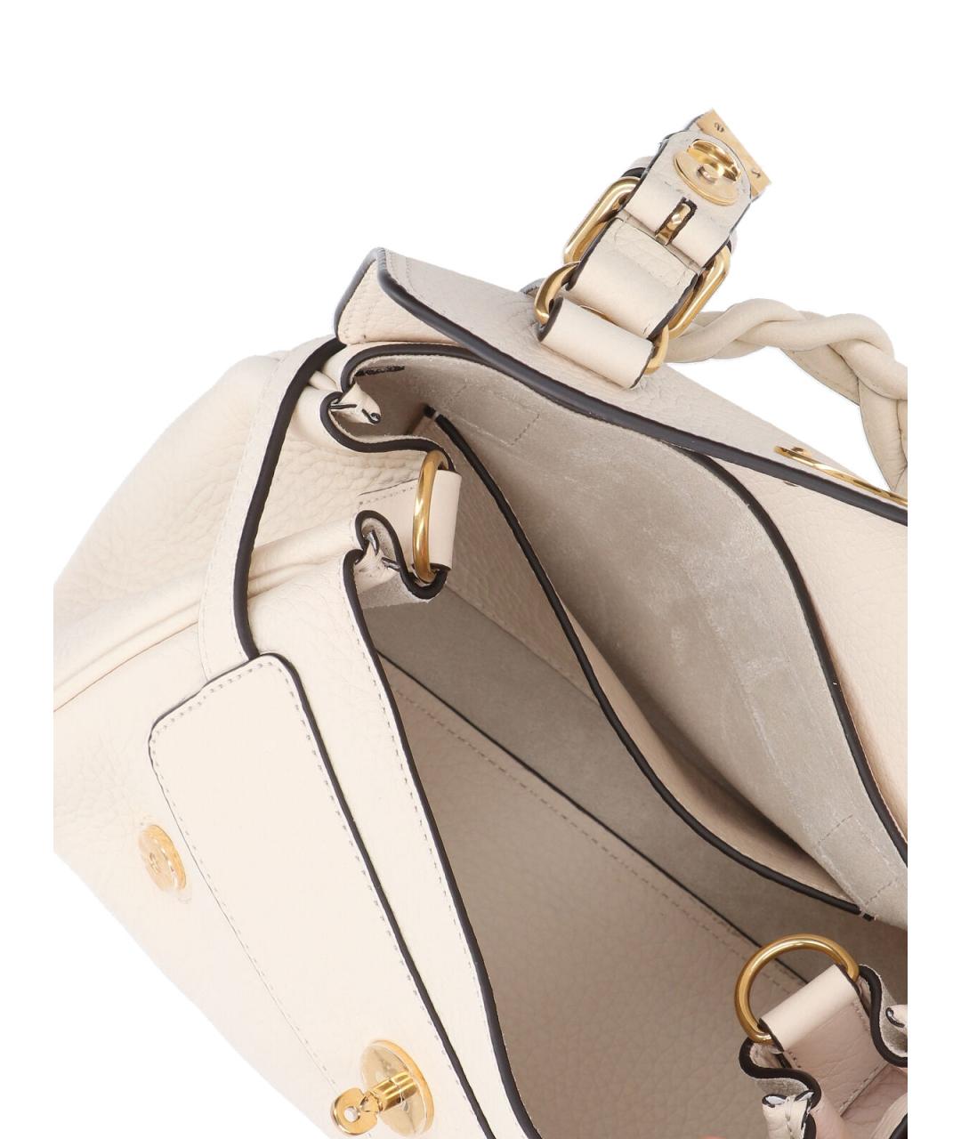 MULBERRY Белая кожаная сумка тоут, фото 4