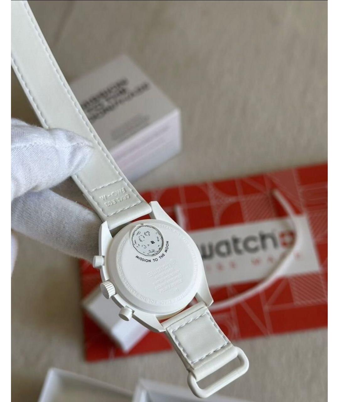 Swatch Белые керамические часы, фото 5