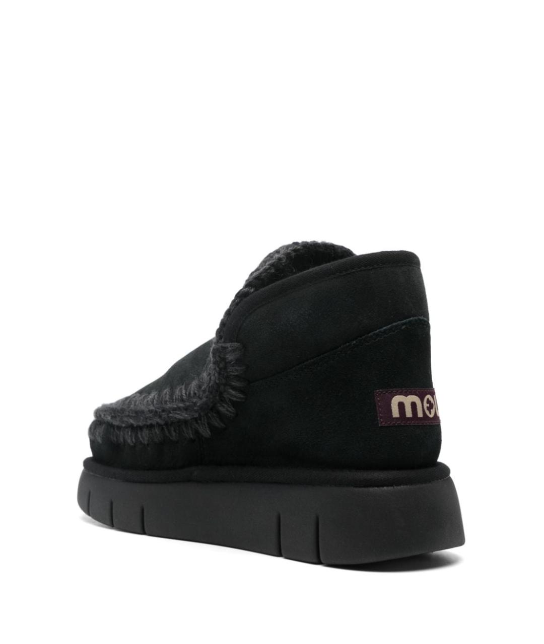 MOU Черные замшевые ботинки, фото 3