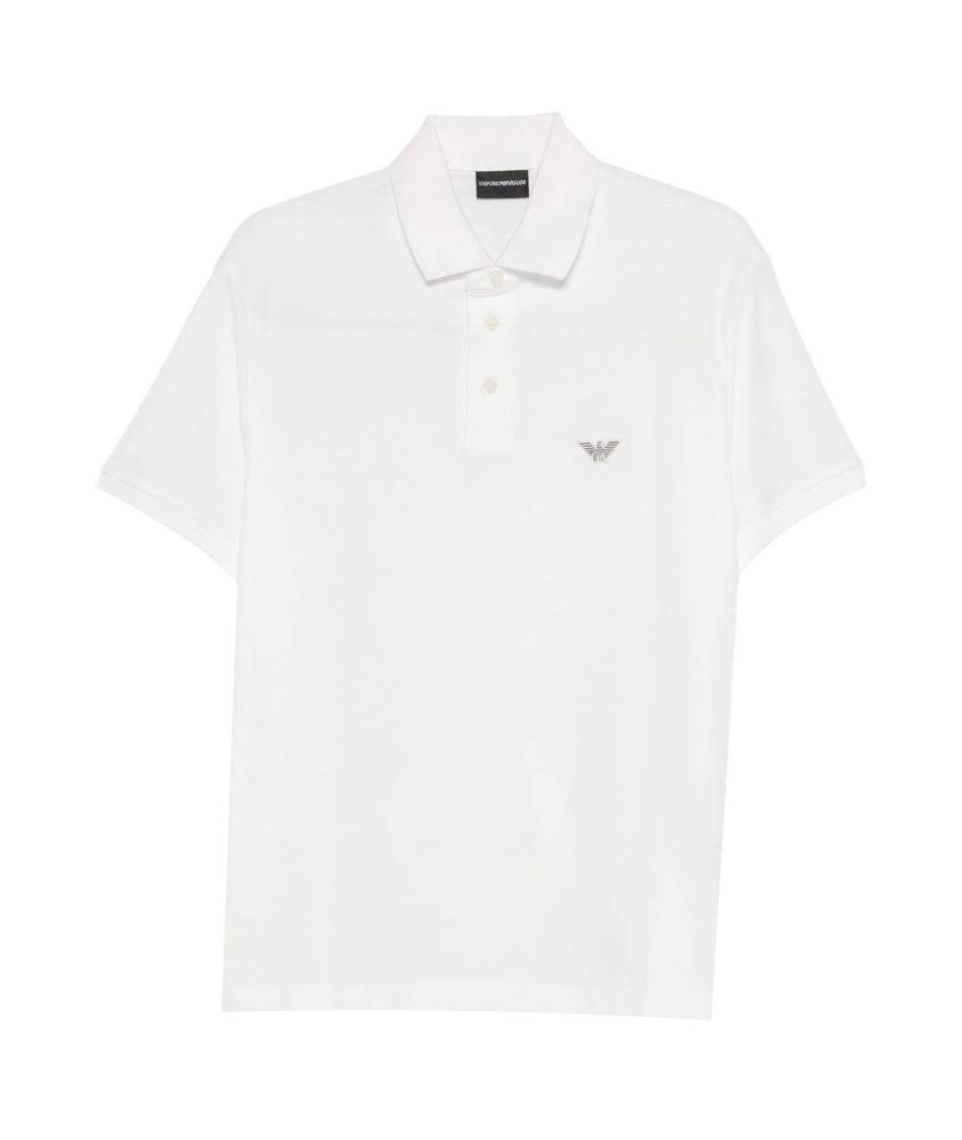 EMPORIO ARMANI Белая хлопковая футболка, фото 1