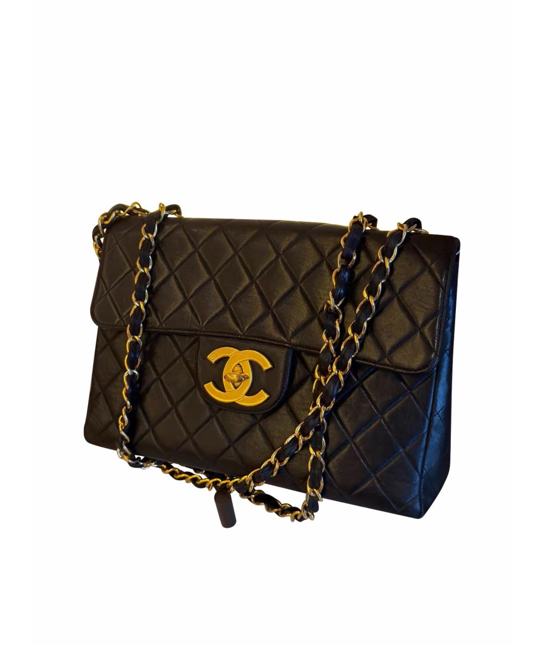 CHANEL Черная кожаная сумка тоут, фото 1