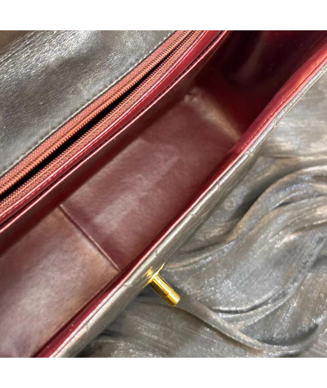 CHANEL Черная кожаная сумка тоут, фото 8