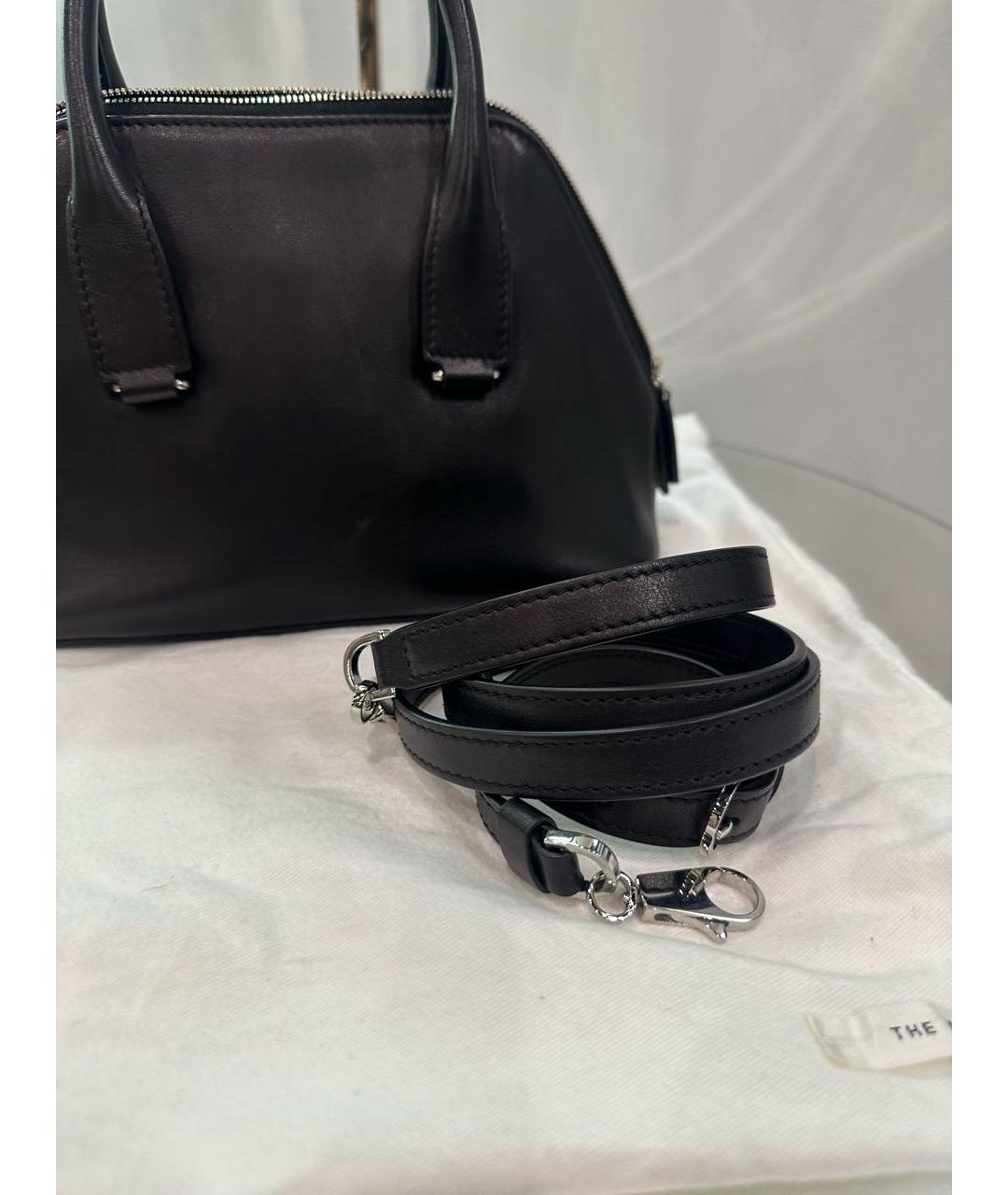 THE ROW Черная кожаная сумка через плечо, фото 6
