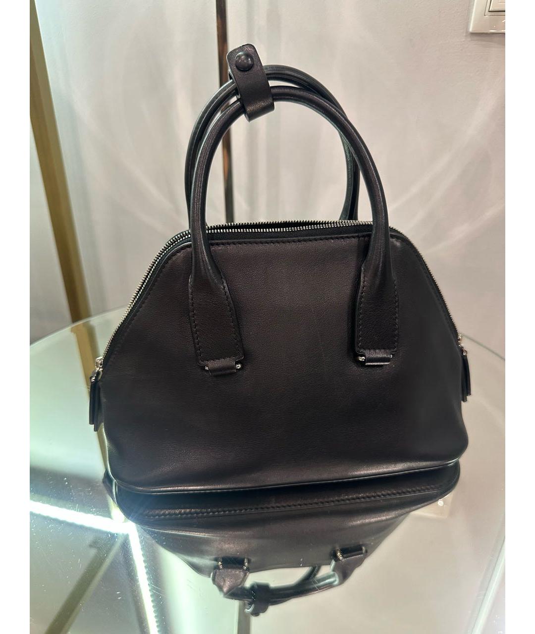 THE ROW Черная кожаная сумка через плечо, фото 2