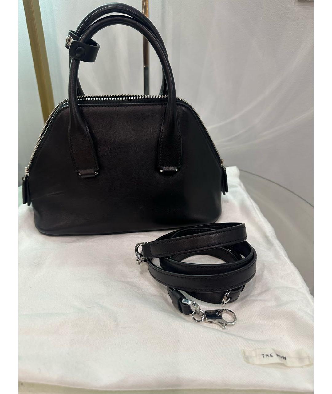 THE ROW Черная кожаная сумка через плечо, фото 5