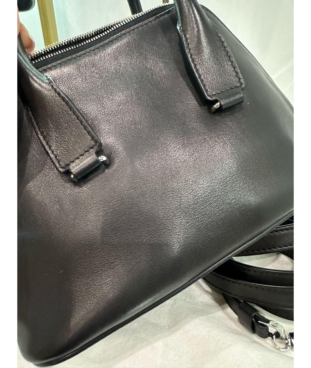 THE ROW Черная кожаная сумка через плечо, фото 7