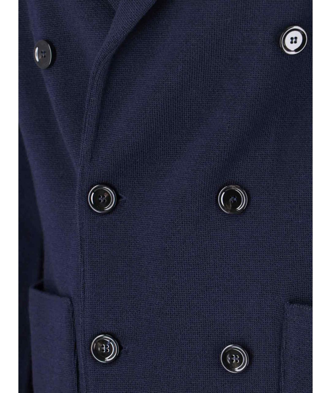 LARDINI Синяя шерстяная куртка, фото 4