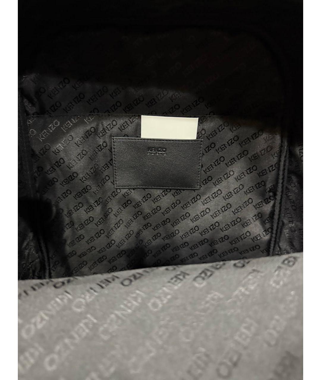 KENZO Черный кожаный рюкзак, фото 5