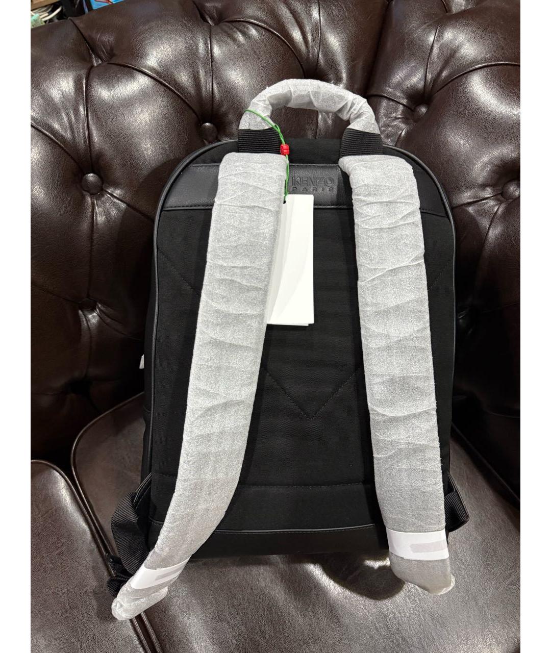 KENZO Черный кожаный рюкзак, фото 6