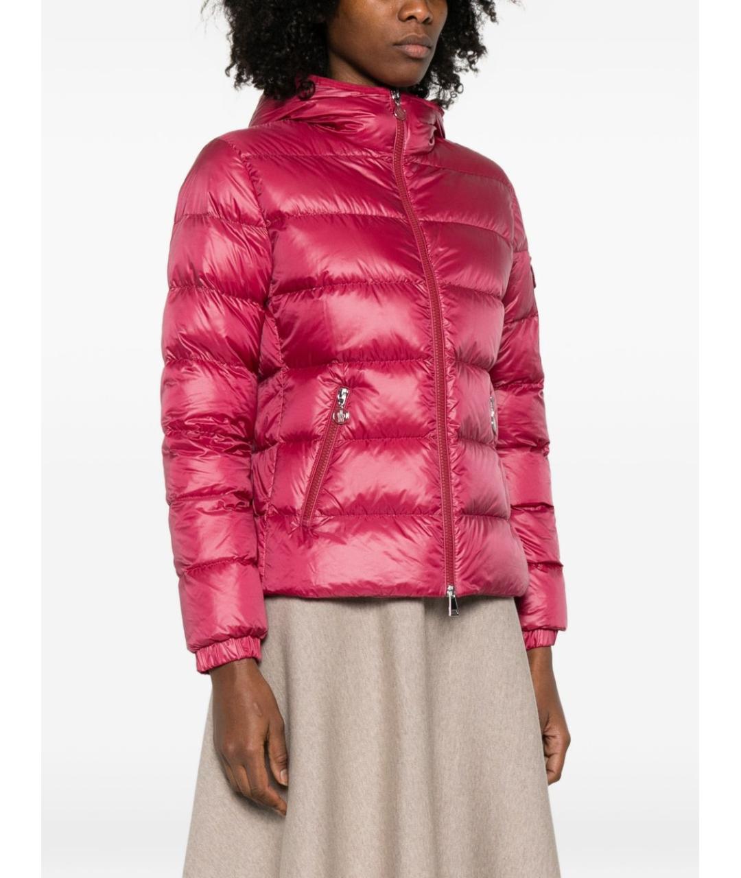 MONCLER Красный пуховик, фото 2