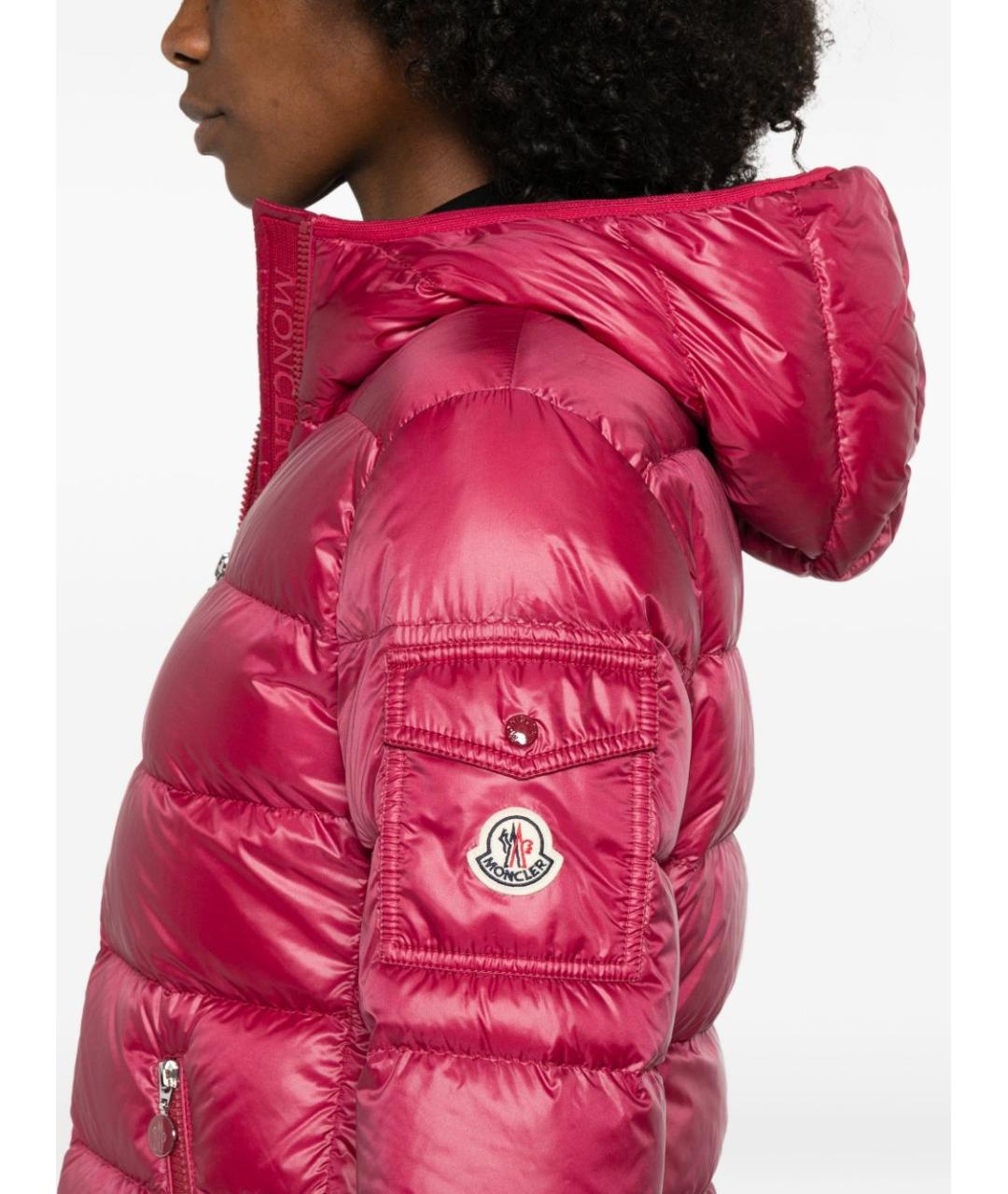 MONCLER Красный пуховик, фото 3