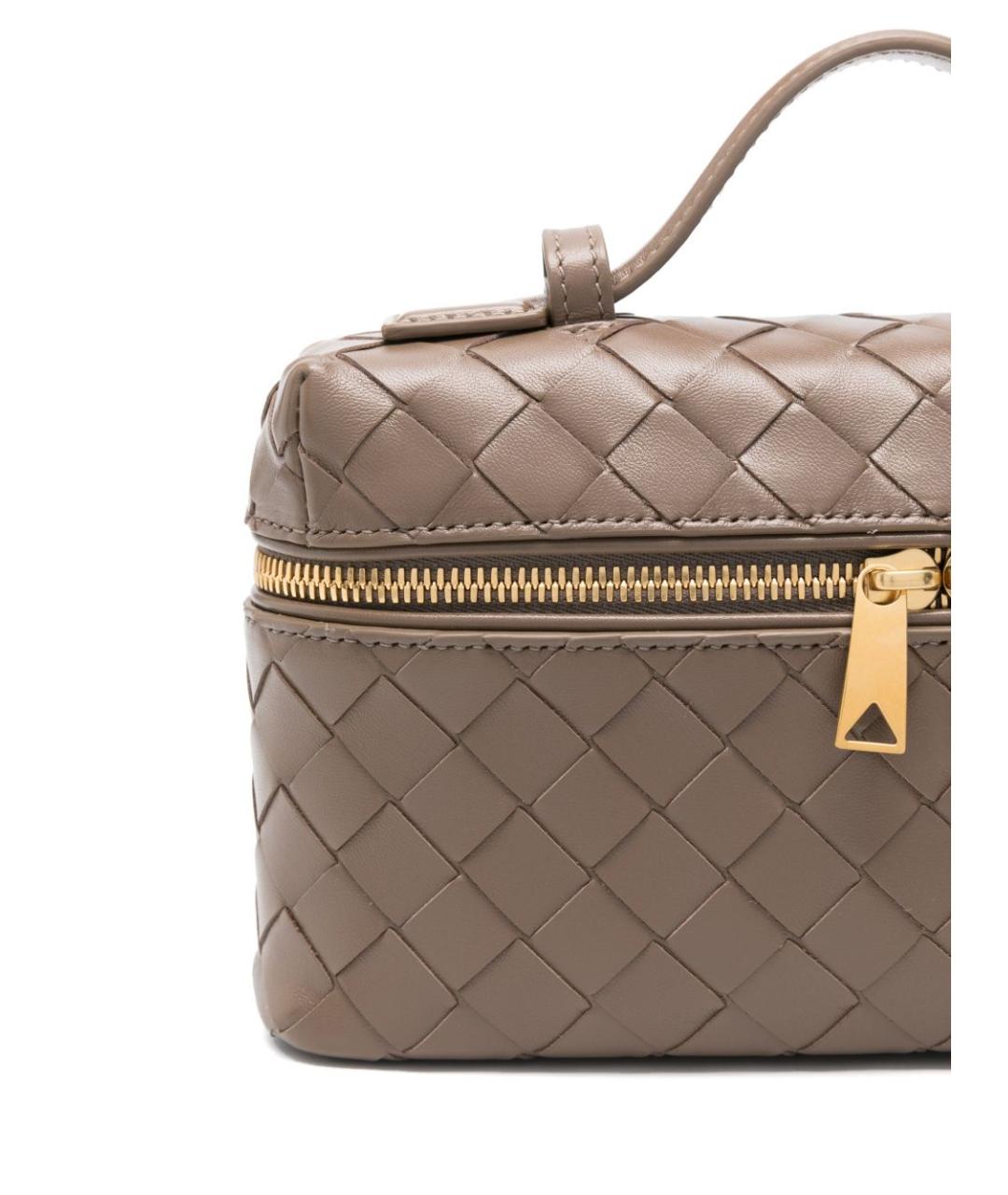 BOTTEGA VENETA Коричневая кожаная сумка через плечо, фото 3