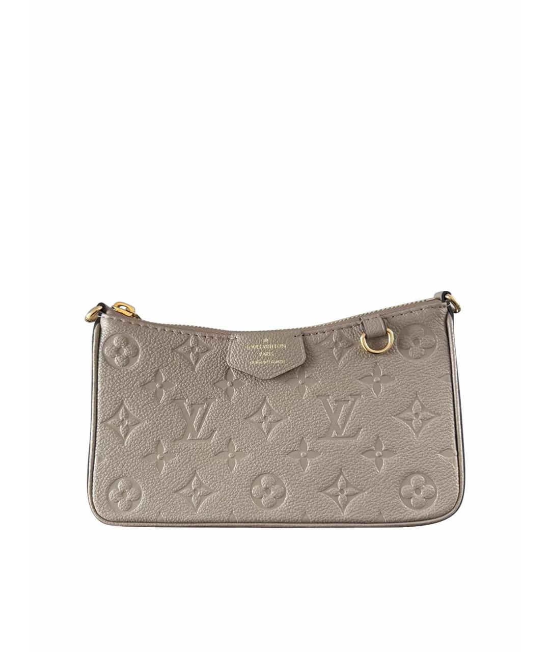 LOUIS VUITTON Бежевая кожаная сумка через плечо, фото 1