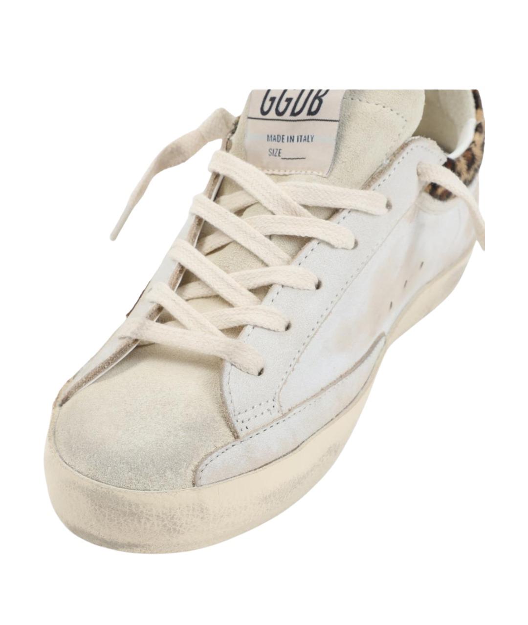 GOLDEN GOOSE Белые кожаные кеды, фото 4