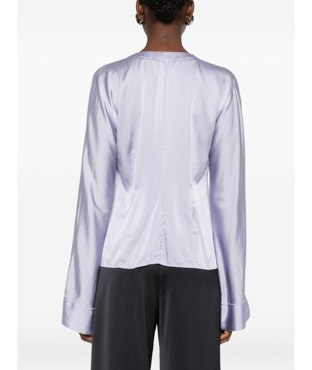 FORTE FORTE Фиолетовая шелковая рубашка, фото 5