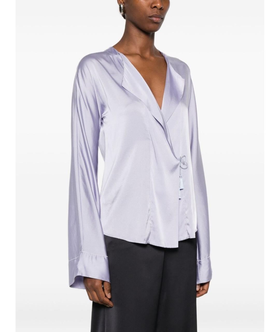 FORTE FORTE Фиолетовая шелковая рубашка, фото 2