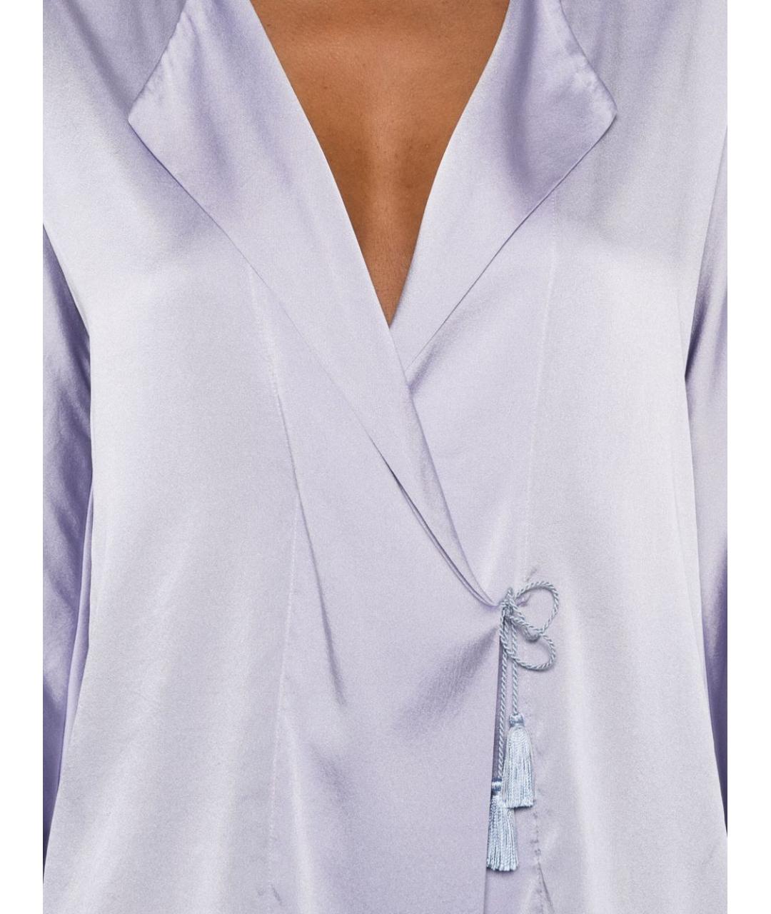 FORTE FORTE Фиолетовая шелковая рубашка, фото 4