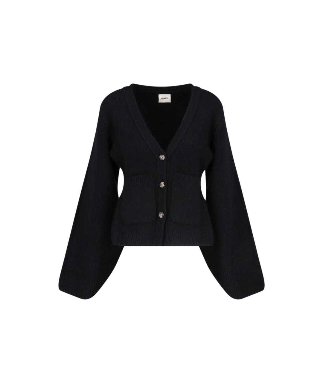 KHAITE Черный шерстяной джемпер / свитер, фото 1