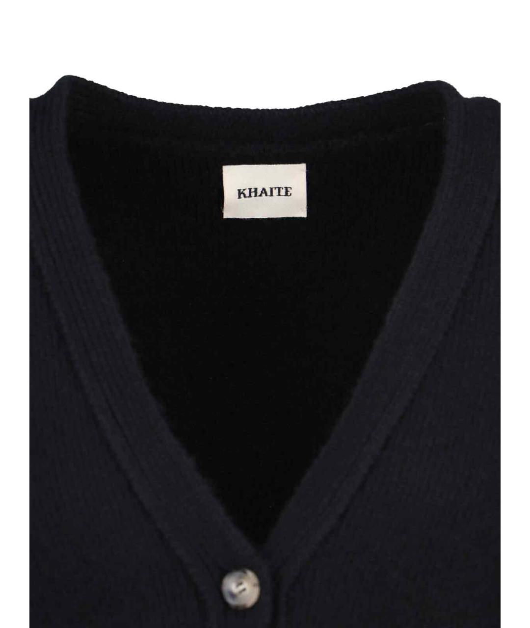 KHAITE Черный шерстяной джемпер / свитер, фото 3