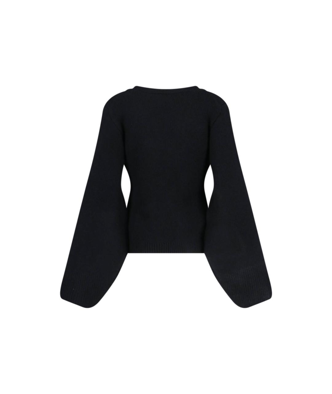 KHAITE Черный шерстяной джемпер / свитер, фото 2