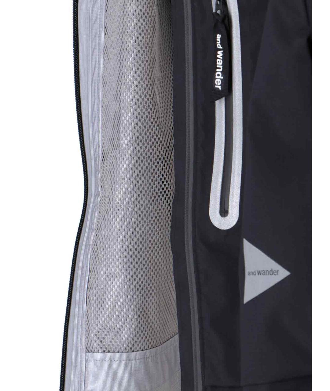 AND WANDER Черная полиамидовая куртка, фото 5