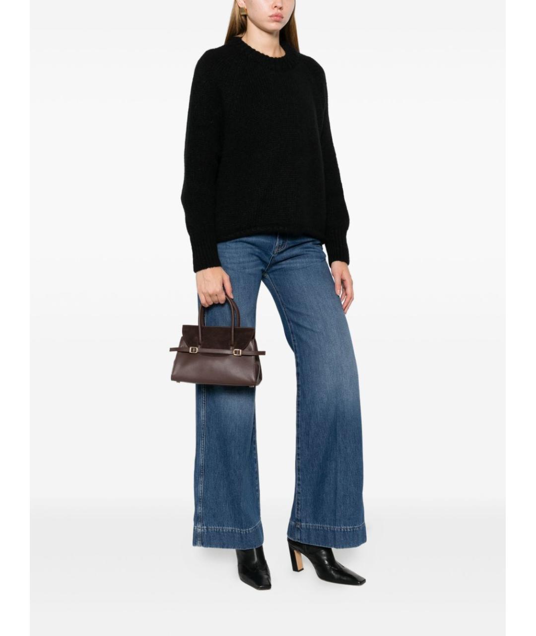 SEMICOUTURE Синие хлопковые прямые джинсы, фото 4