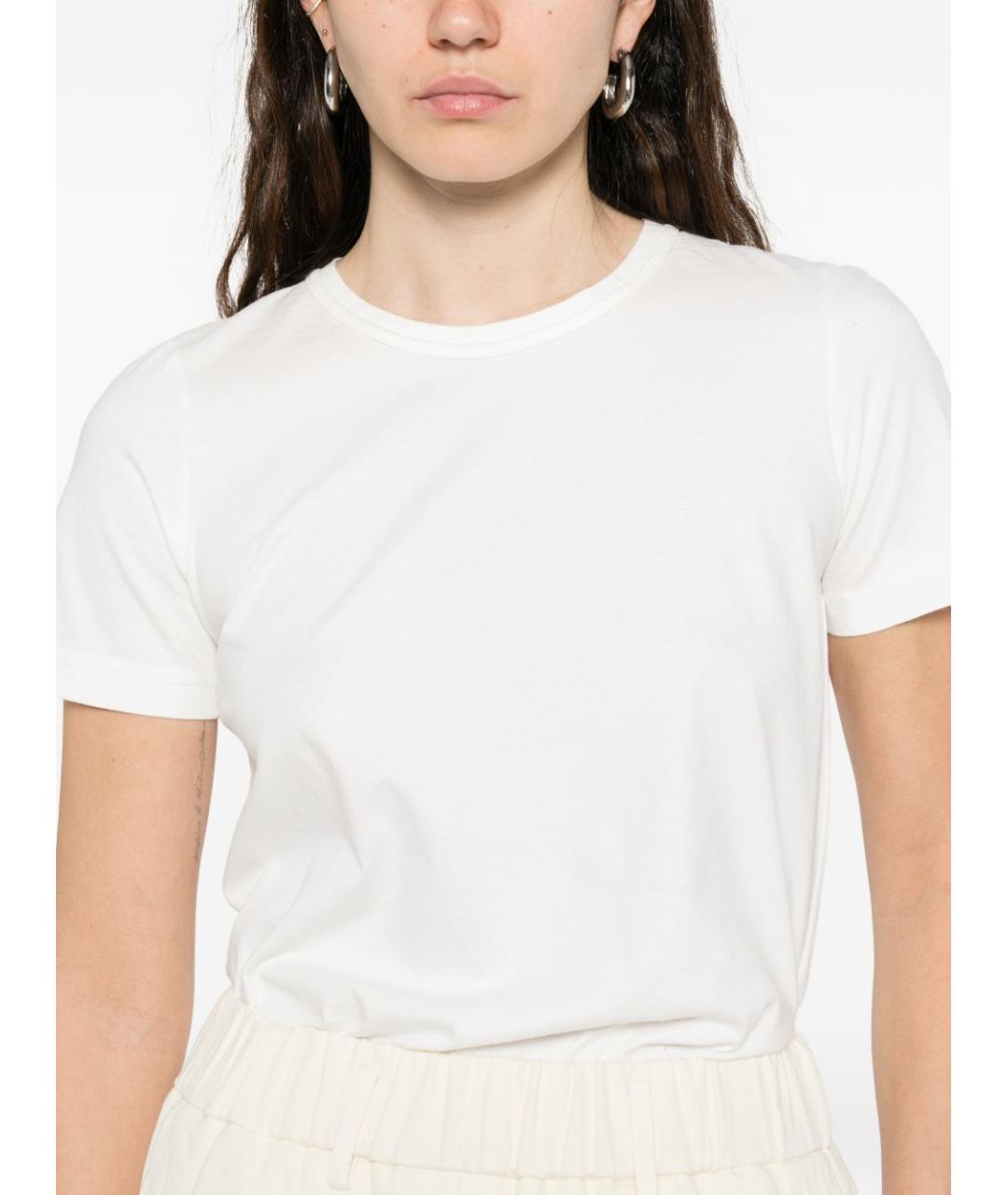 FORTE FORTE Белая хлопковая футболка, фото 4