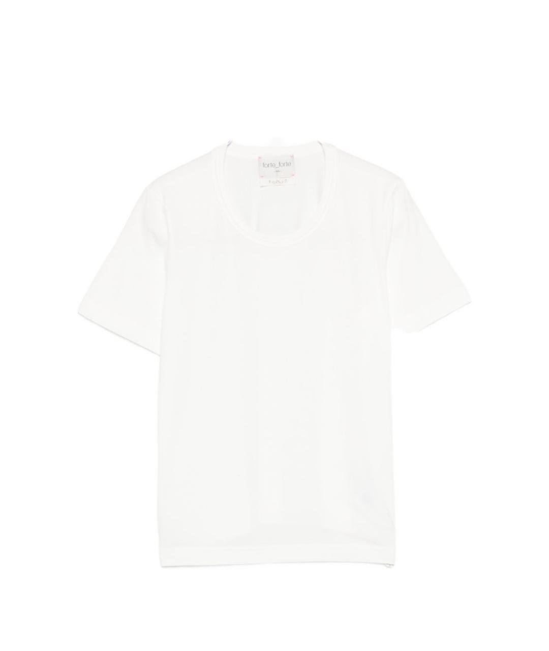 FORTE FORTE Белая хлопковая футболка, фото 1