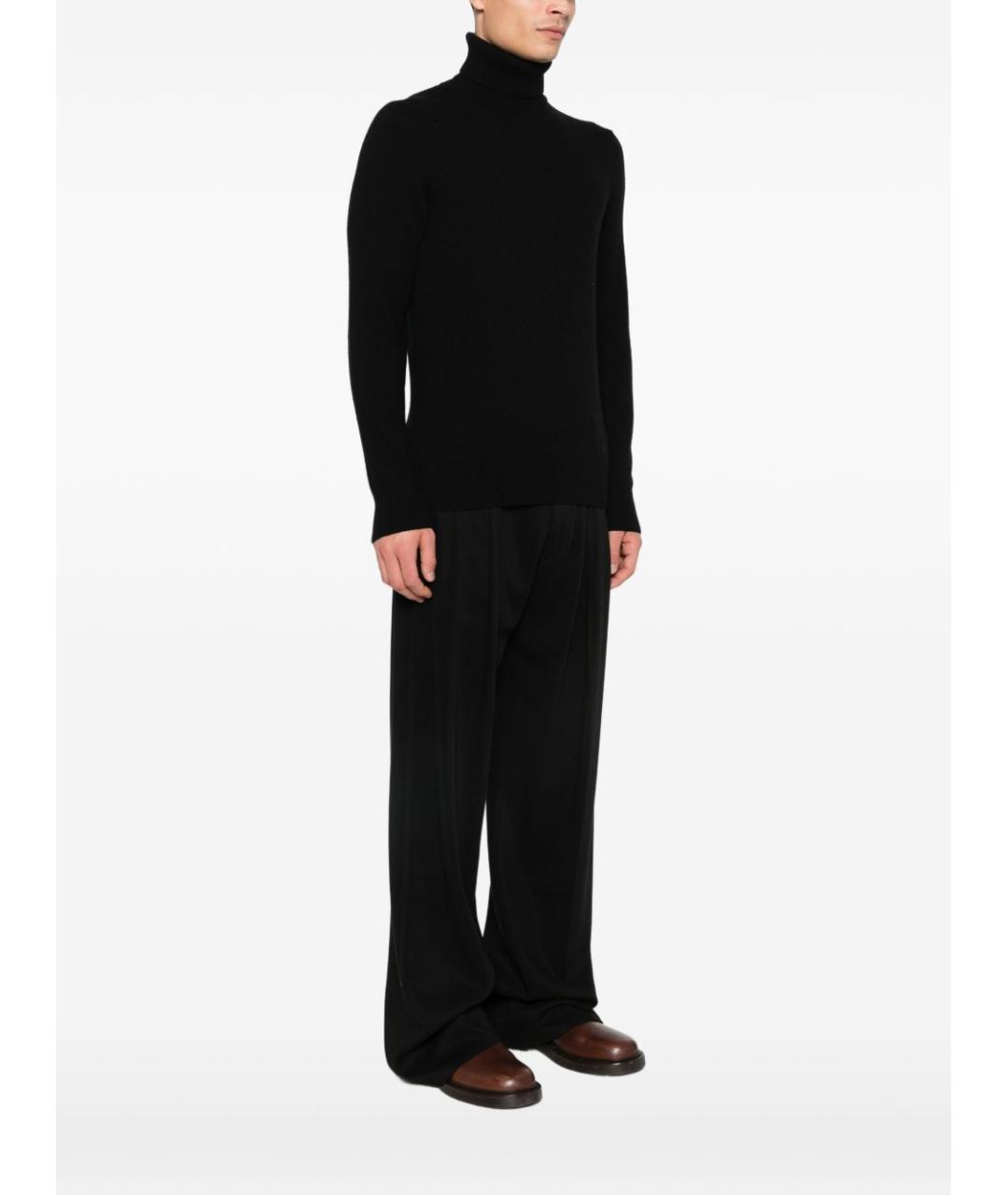 EMPORIO ARMANI Черный кашемировый джемпер / свитер, фото 2