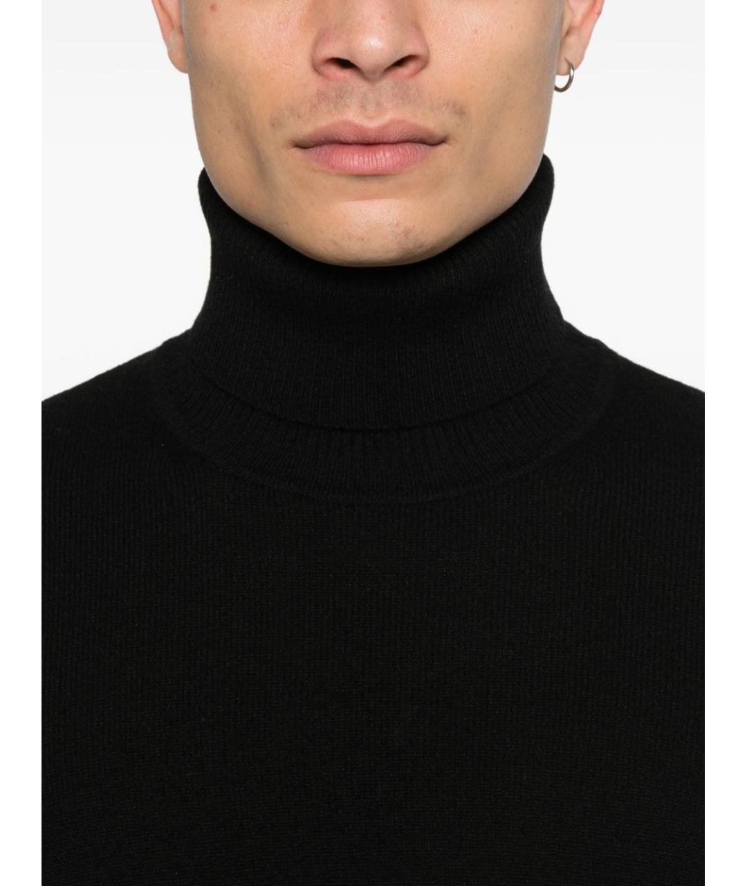 EMPORIO ARMANI Черный кашемировый джемпер / свитер, фото 4