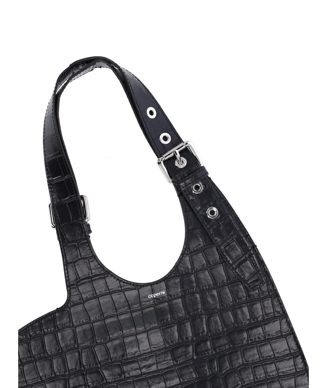 COPERNI Черная кожаная сумка через плечо, фото 3