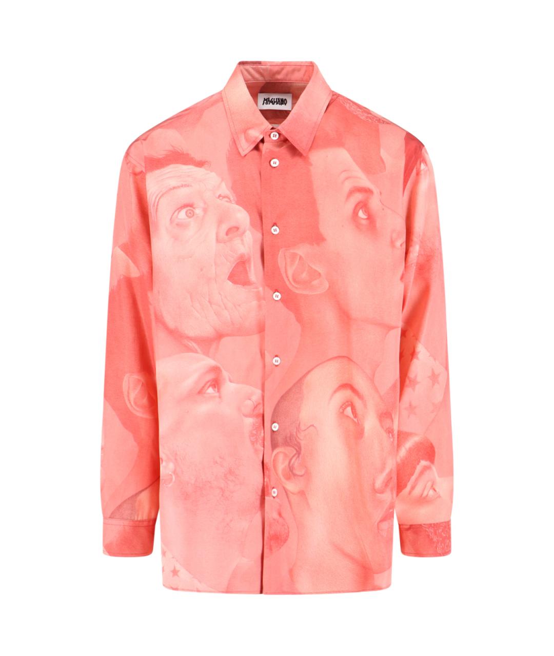 MAGLIANO Розовая шелковая кэжуал рубашка, фото 1