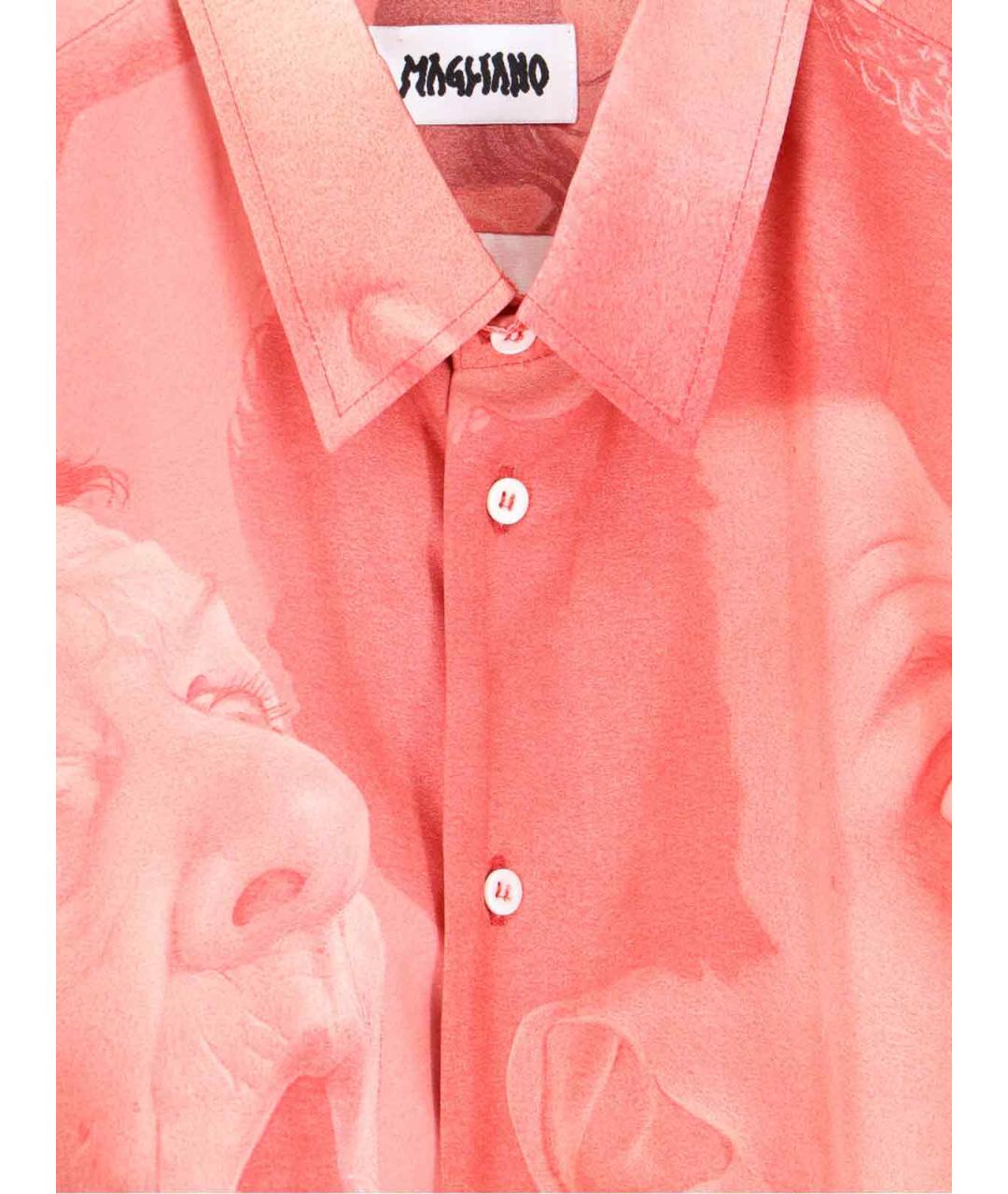MAGLIANO Розовая шелковая кэжуал рубашка, фото 4