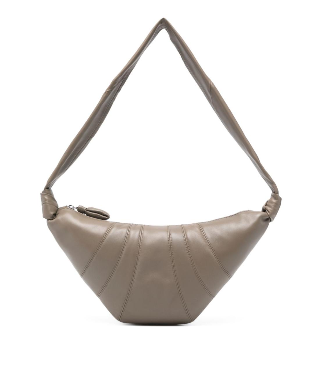 LEMAIRE Хаки кожаная сумка через плечо, фото 1