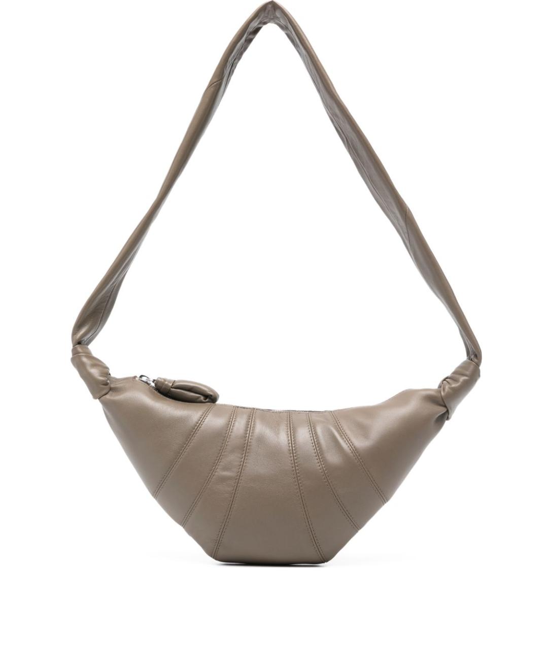 LEMAIRE Хаки кожаная сумка через плечо, фото 1