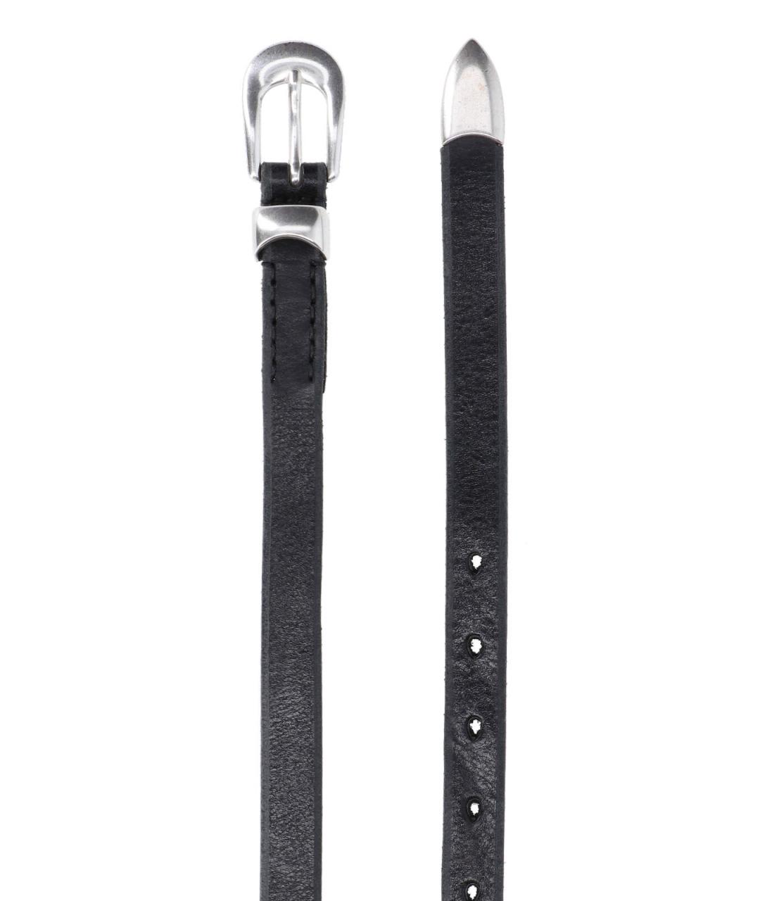 OUR LEGACY Черный кожаный ремень, фото 2